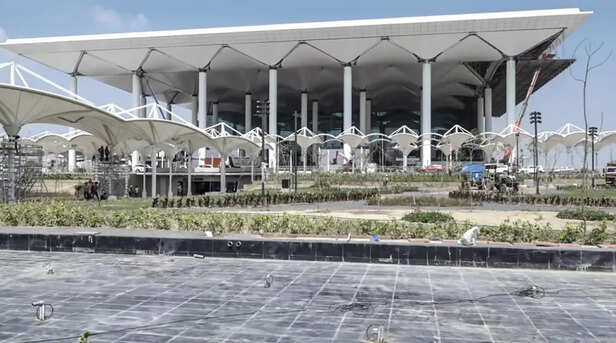 With the inauguration of the Noida Airport, Uttar Pradesh will surpass  Maharashtra, Gujarat, and Kerala, becoming the country's number one state  in this regard. - Golden Dream Infratech Pvt LTD.