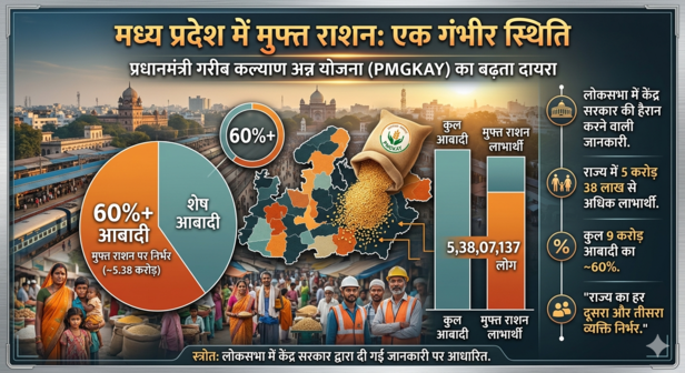 mp free ration pmgkay beneficiaries data news