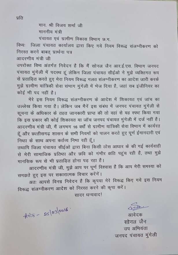 शिकायत पत्र