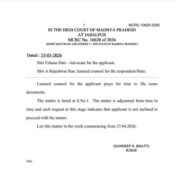 rohit khatwani eow case jabalpur mayor controversy