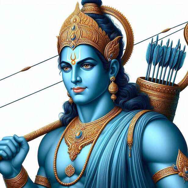 राम नवमी वॉलपेपर बैनर या सोशल पोस्ट शैली एआई उत्पन्न के लिए भगवान श्री राम  सुंदर फोटो | Premium AI-जनरेटेड इमेज
