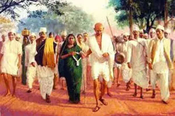 दांडी यात्रा की अमर गाथा: जब एक मुट्ठी नमक से हिल गया था ब्रिटिश साम्राज्य  - Swarnim Pradesh