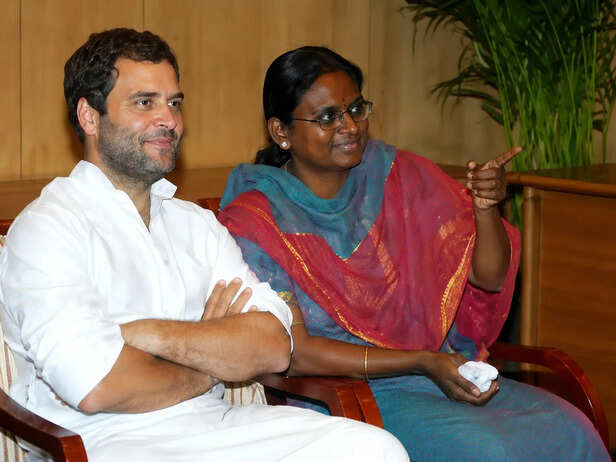 Meenakshi Natarajan and Rahul Gandhi