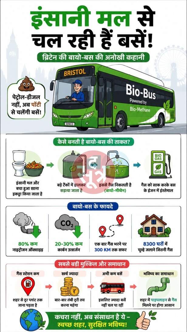 bus will run on human potty