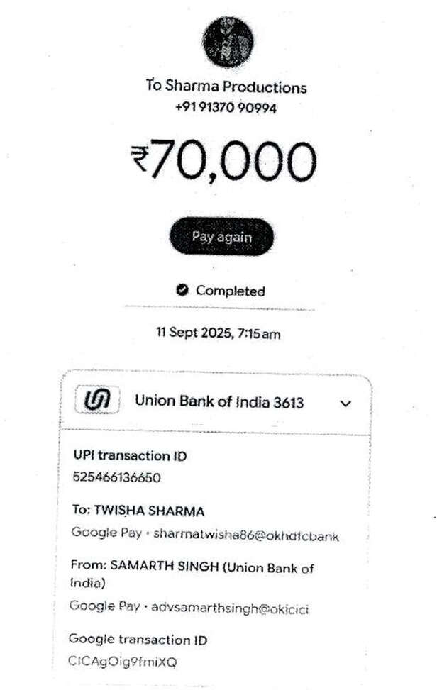 Twisha Sharma Murder Case