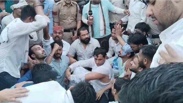 bilaspur neet paper leak congress protest