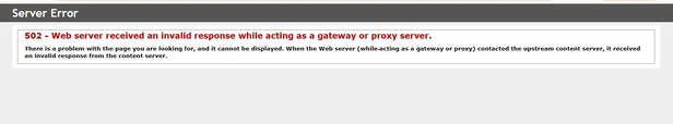 gad portal error