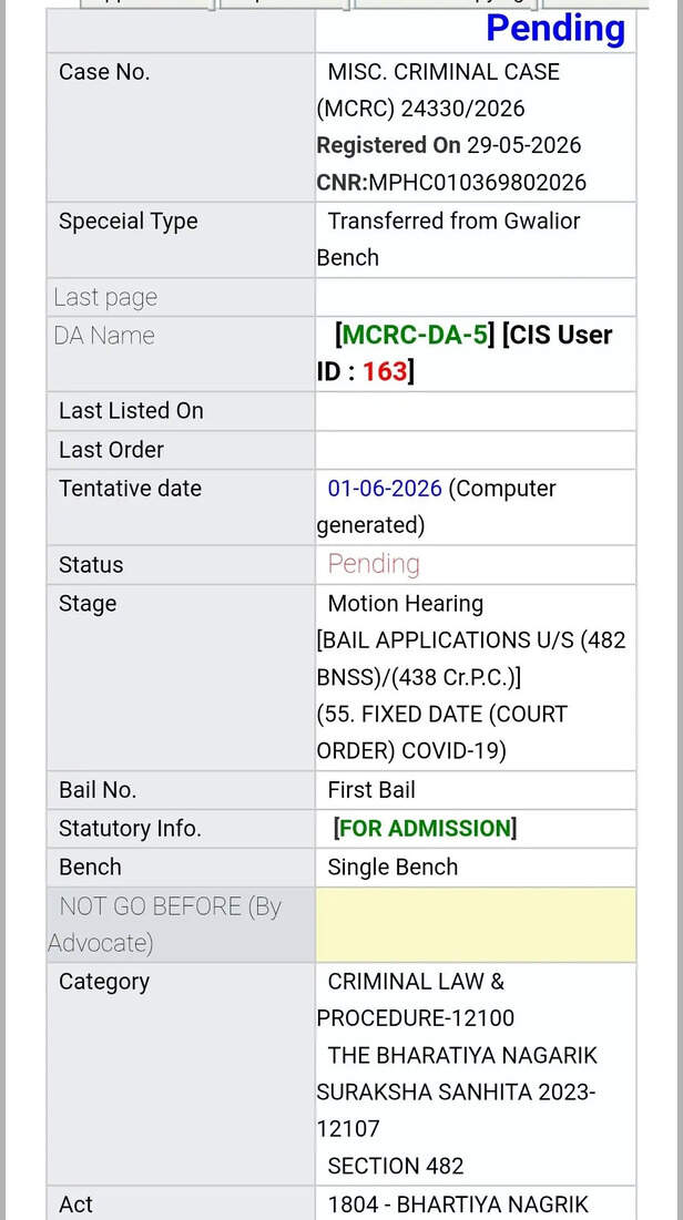 Case status