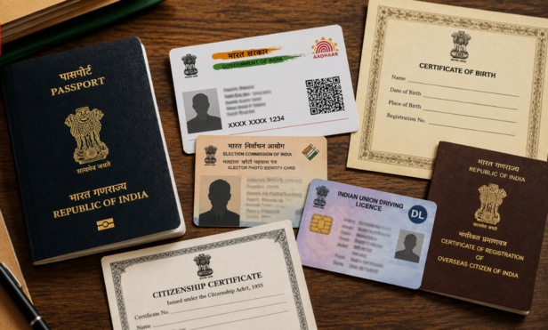 कोई भी नागरिकता के प्रमाण के रूप में किसी एक दस्तावेज पर मुहर नहीं लगाता