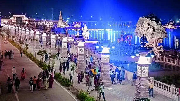 Sound &amp; Light Show: Ujjain's first sound &amp; light show at Mahakal corridor,  Rudrasagar | Indore News - Times of India