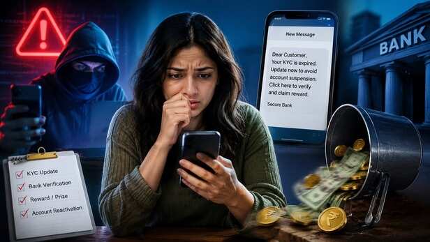 bank kyc sms scam cyber fraud report