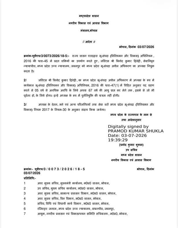 justice-binod-kumar-dwivedi-rera-chairman