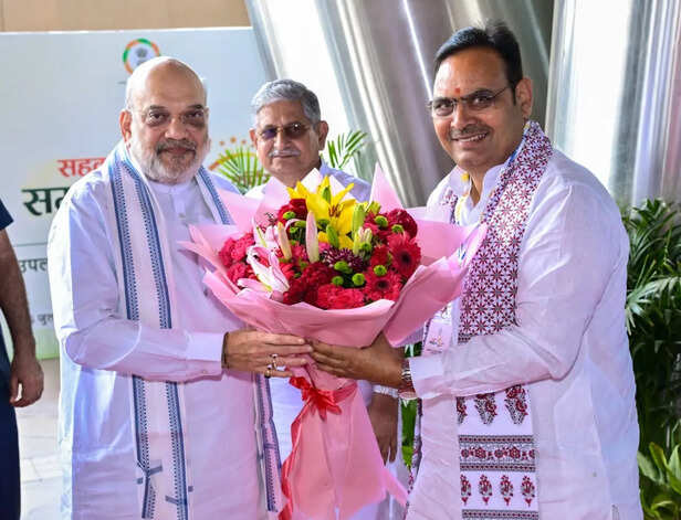Bhajan Lal Sharma and Amit Shah
