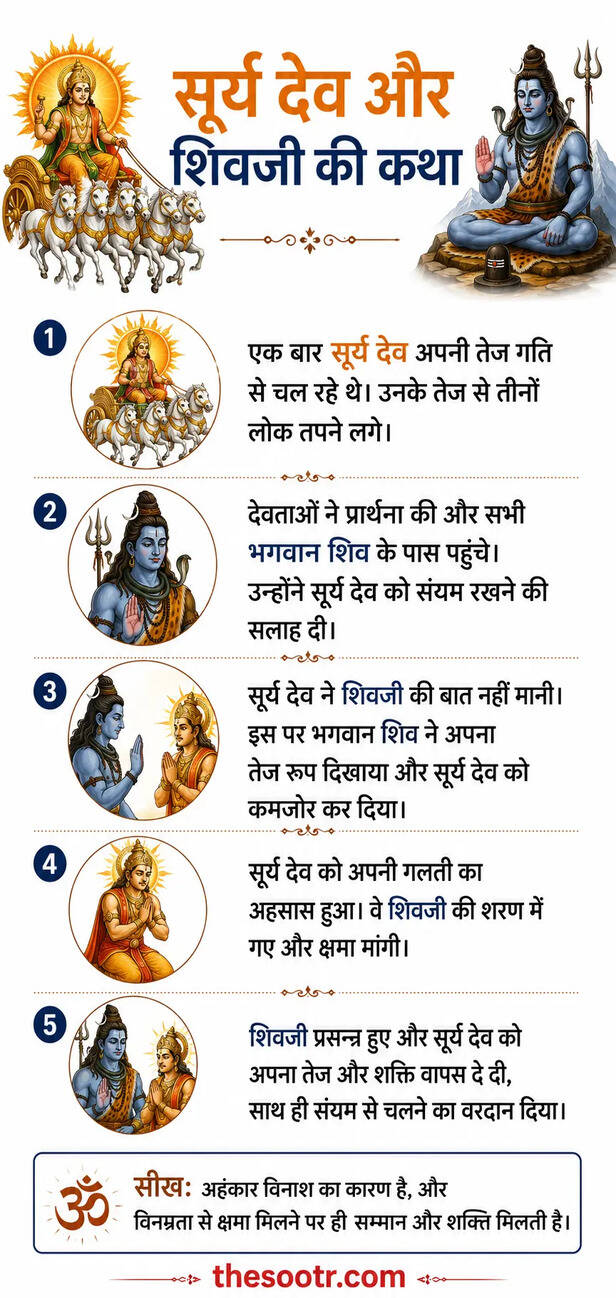 Lord Shiv And Surya Dev