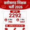 छत्तीसगढ़ सहायक शिक्षक भर्ती