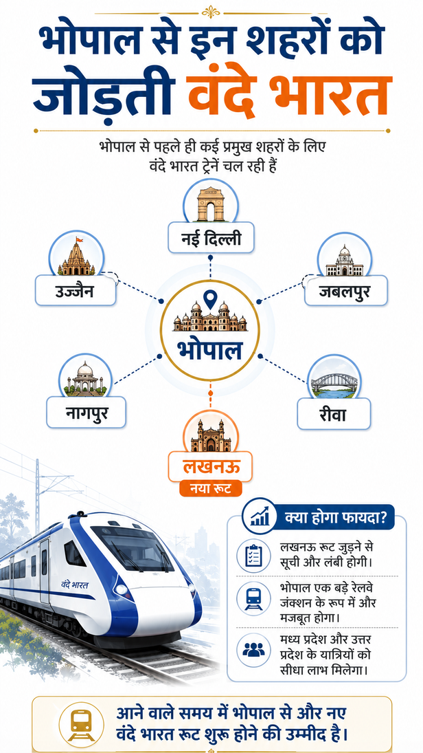 lucknow bhopal vande bharat express