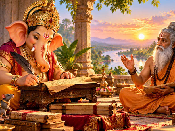 Ganesh Ji Broke His Tusk While Writing Mahabharata