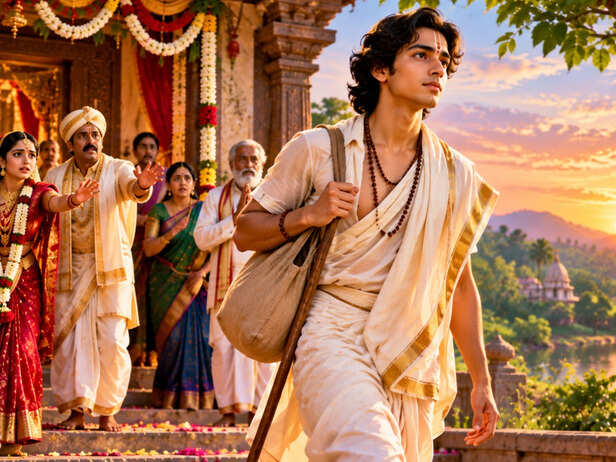 Young Narayan Leaving His Wedding