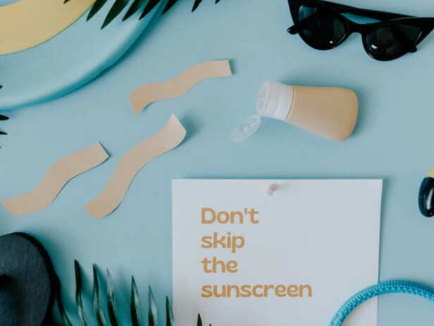 Sunscreen as part of festive skincare