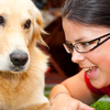 Stand close to your dog and say its name once in a cheerful voice