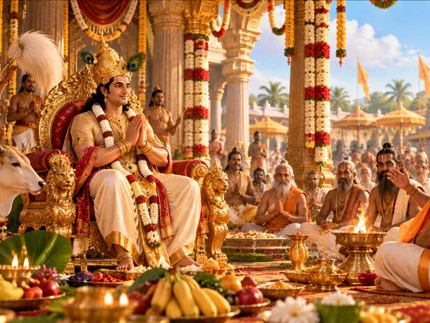 King Ambarisha at a Grand Vedic Celebration
