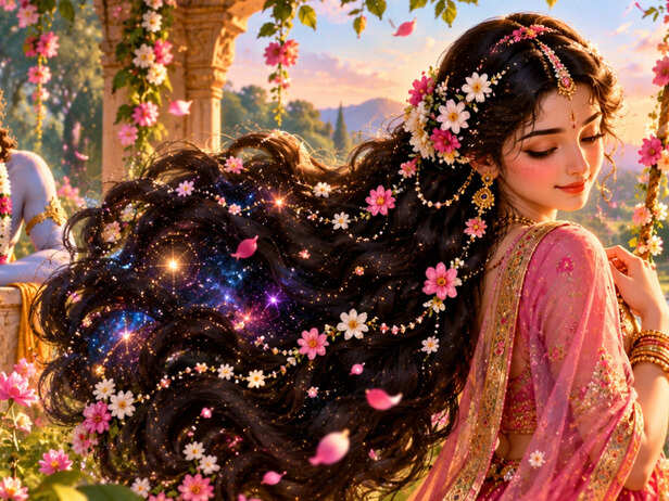 Radha Rani Reveal Herself to Sanatan Goswami