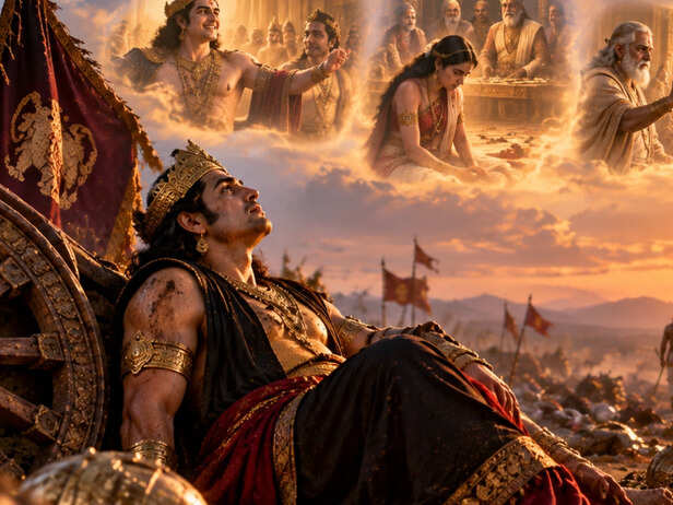 Duryodhana and Bhima’s Final Mace Battle<br>