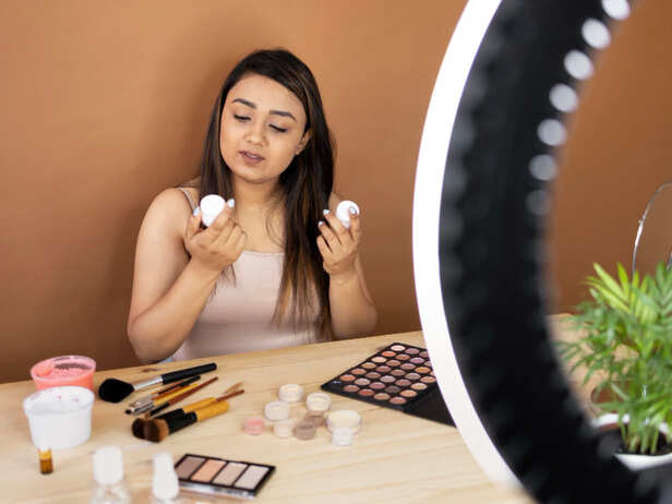 Festive makeup routine