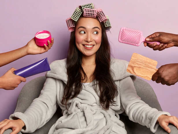 Festive hair care routine