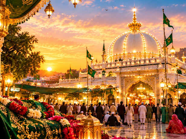 Ajmer Sharif Dargah glowing with spiritual warmth