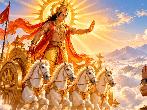 Surya Dev Confronting Mali and Sumali
