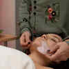 Japanese-inspired facial massage with gentle sweeping motion
