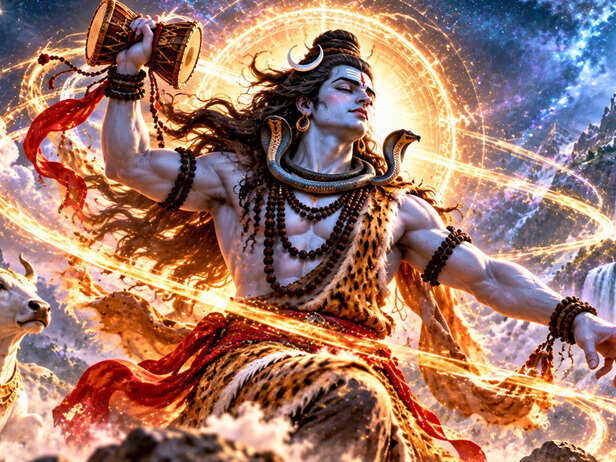 Shiva as Rudra With the Damaru