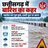 छत्तीसगढ़ में भारी बारिश का असर