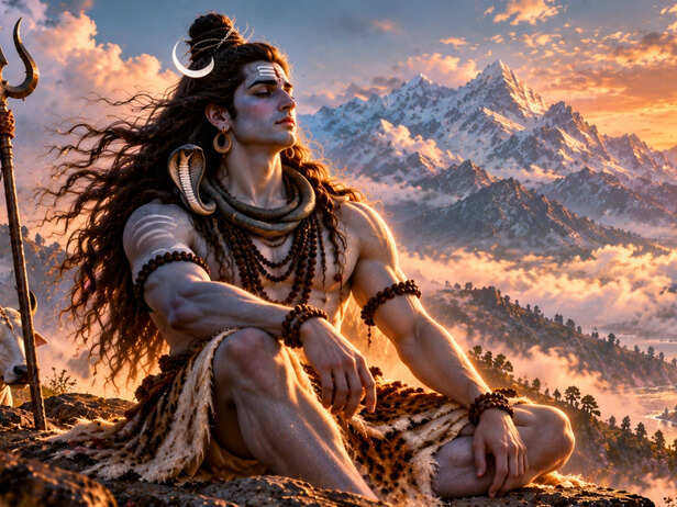 Shiva in His Unadorned Form