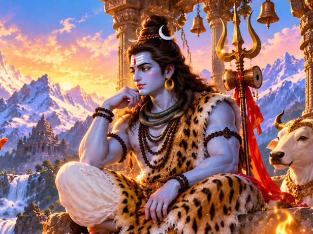 Agni Approaches Shiva in Disguise