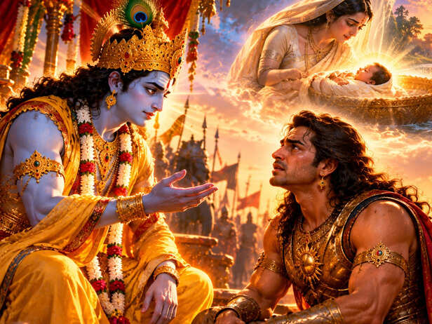 Krishna Reveals Karna’s True Identity