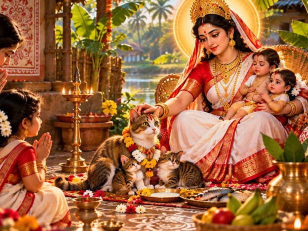 A cat enters a Bengali