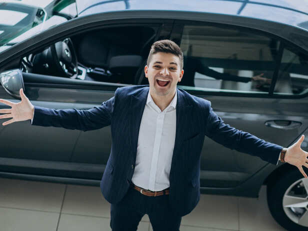 Excitement for new car