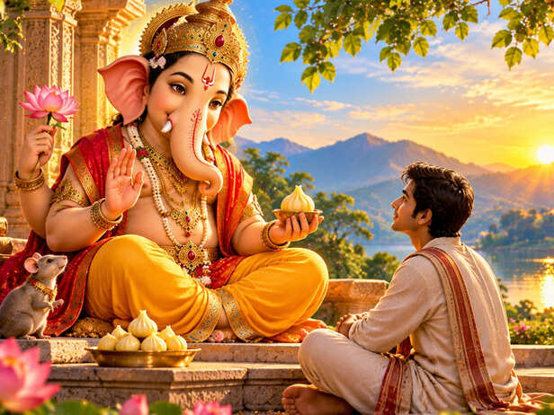 Lord Ganesha Blessing a New Beginning