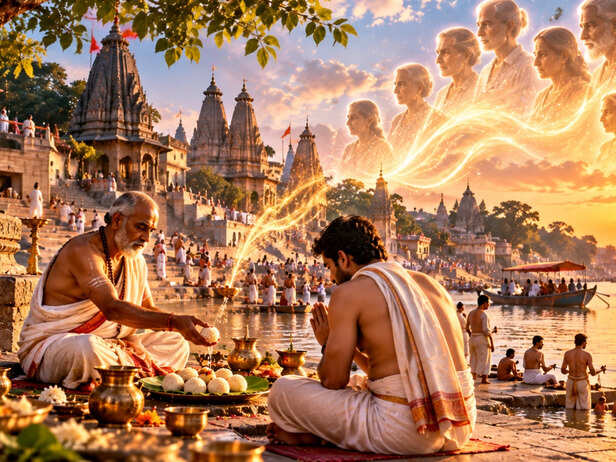 People Perform Pind Daan in Gaya Ji