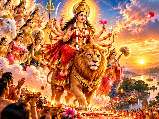 Maa Durga’s Sacred Journey to Earth