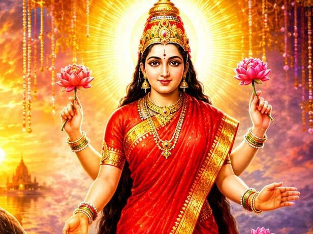 millions of people pray before images of Goddess Lakshmi,