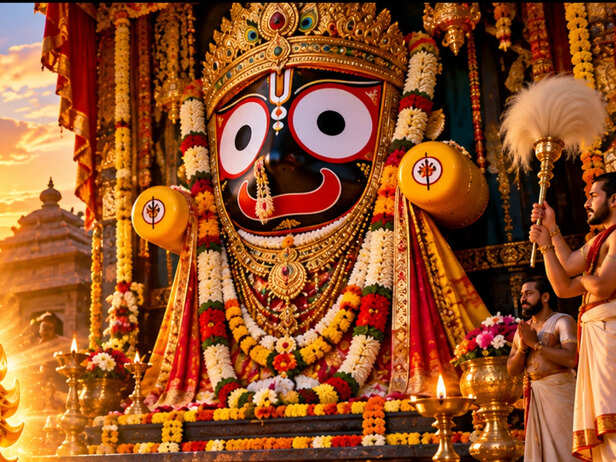 Jagannath and the Bowing Sudarshan Chakra