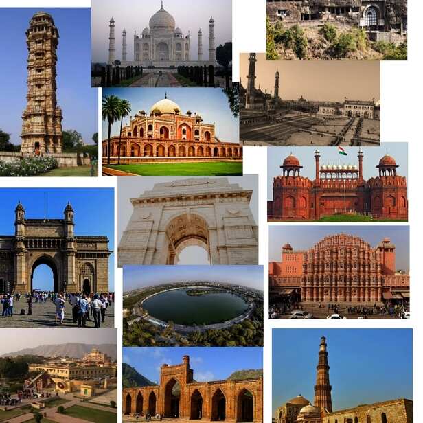 Bharat ke pramukh paryatan sthal,Tourist places in India list,भारत के  प्रमुख पर्यटन स्थल