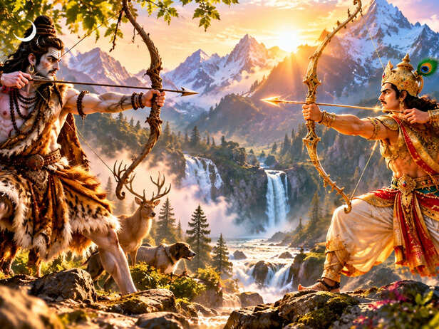 Mythic Archers at the Mountain Waterfall