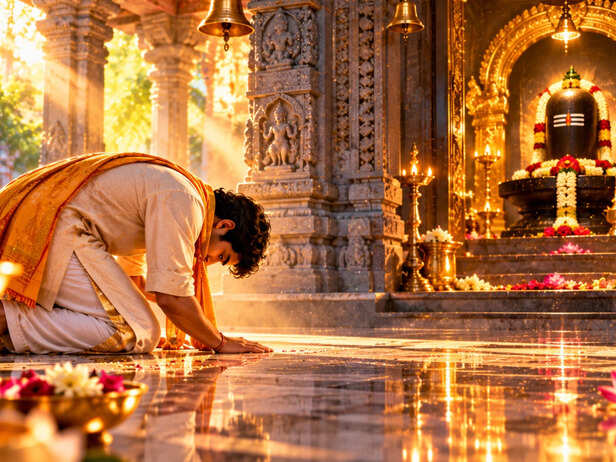 Devotion at the Golden Temple Shrine