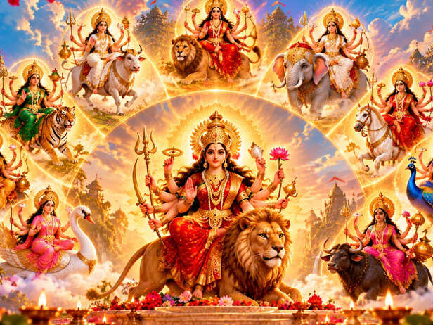 Radiant Durga Navratri Divine Montage