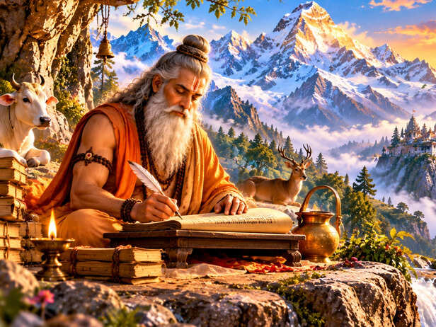 Maharishi Ved Vyasa in the Himalayas