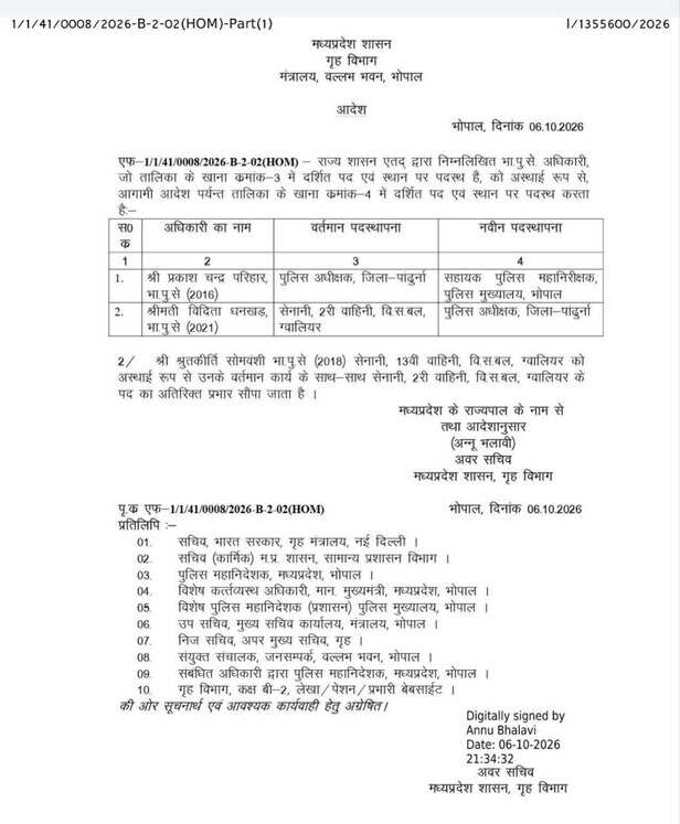 IPS Transfer Order